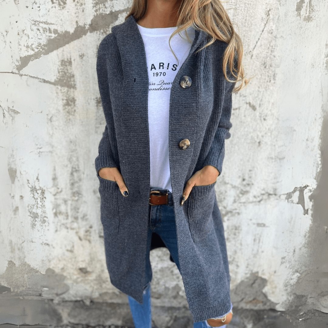 Frieda - Elegant lång damkofta